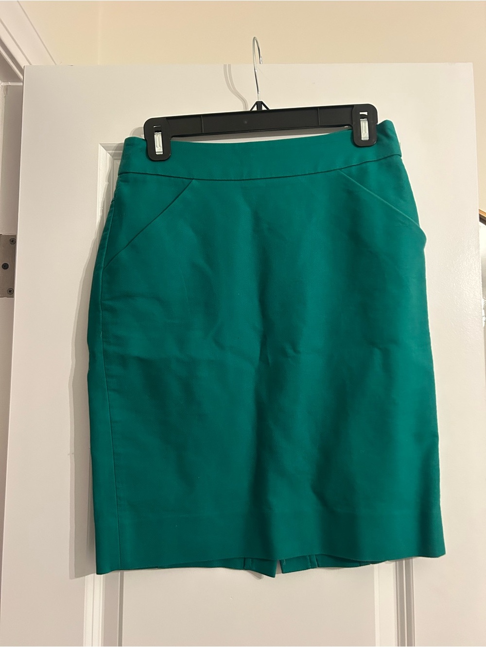 J. Crew Green Pencil Skirt